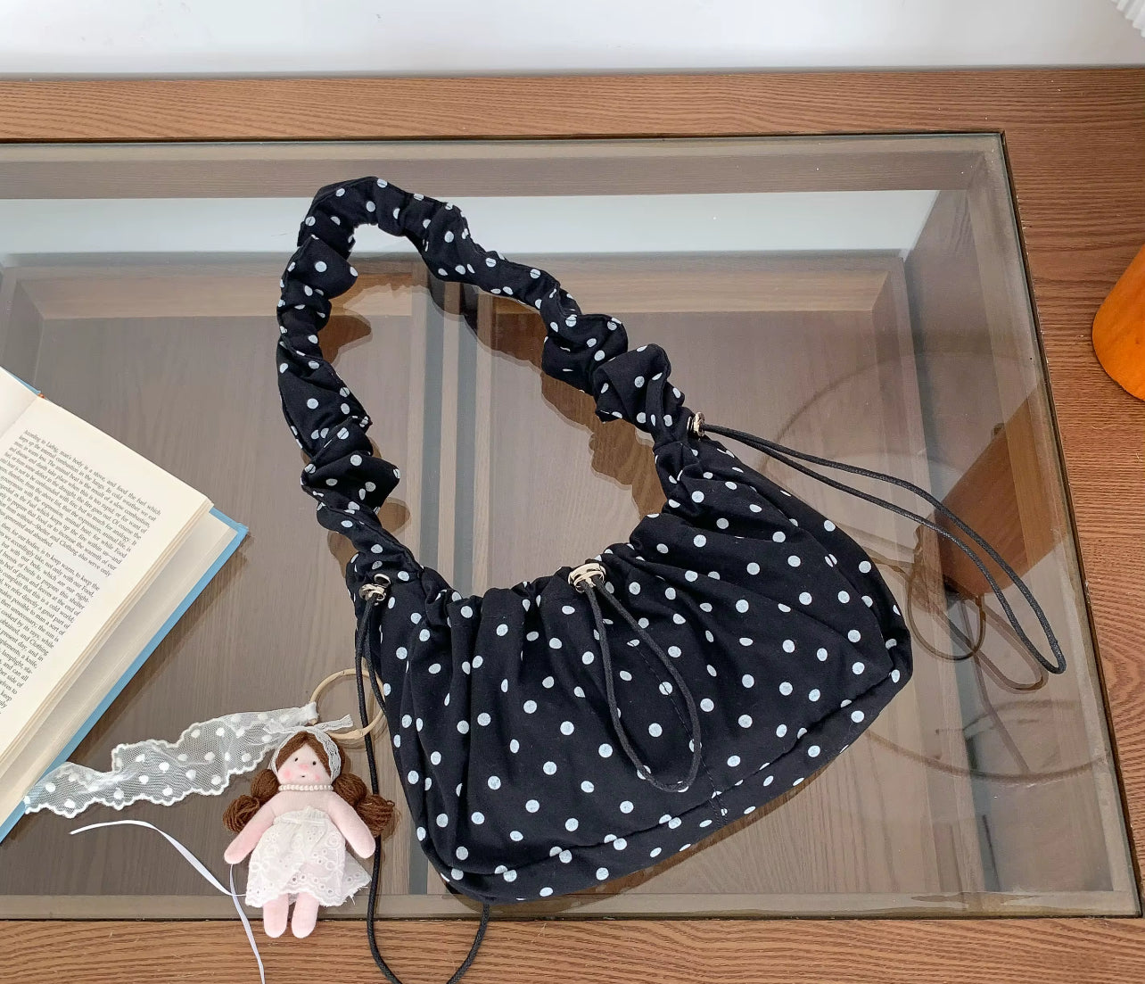 The Coquette Polka Dot Shoulder Bag