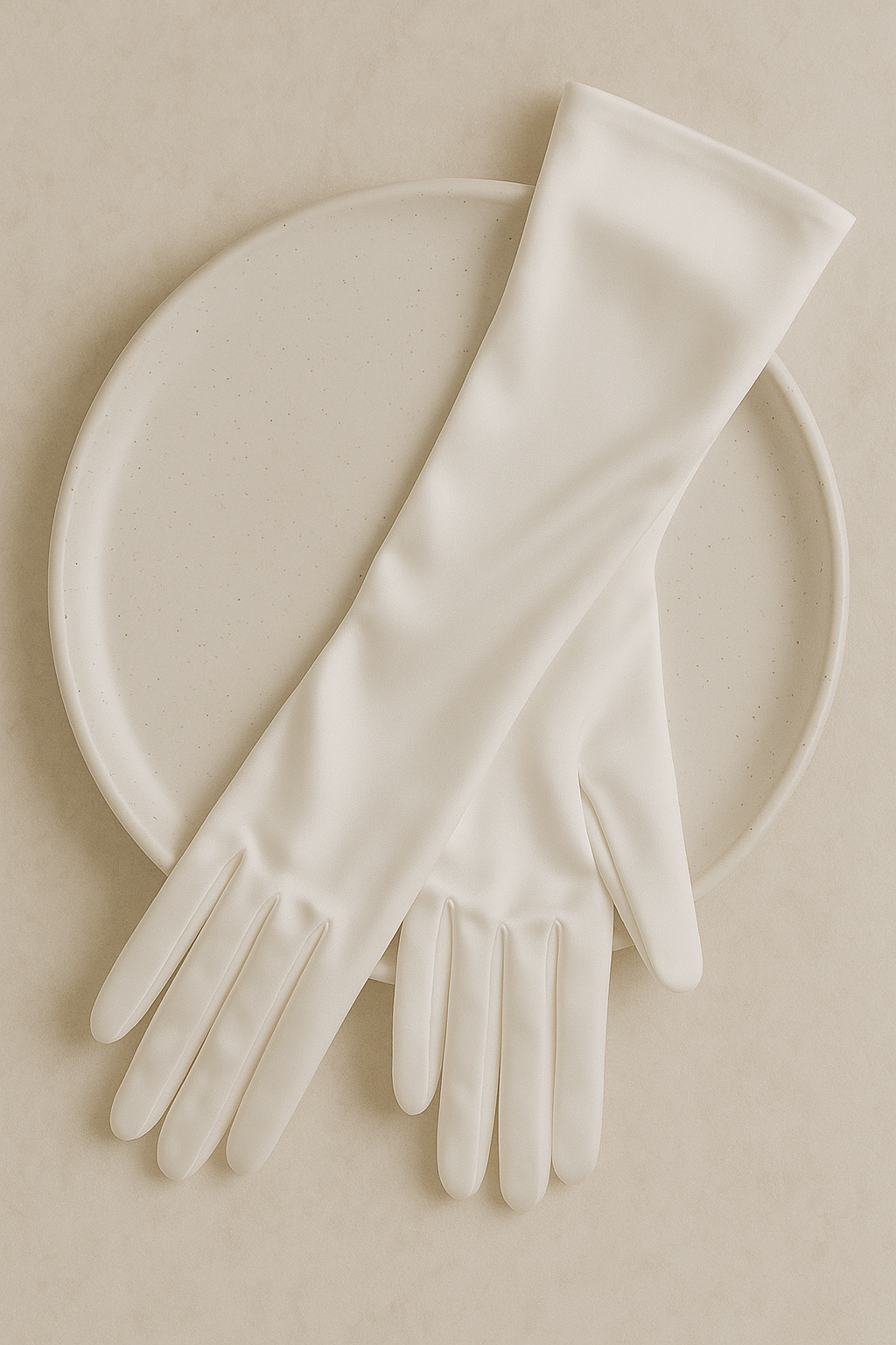 The First Lady Italian Silk White Opera Gloves - Jackie O' Fashion