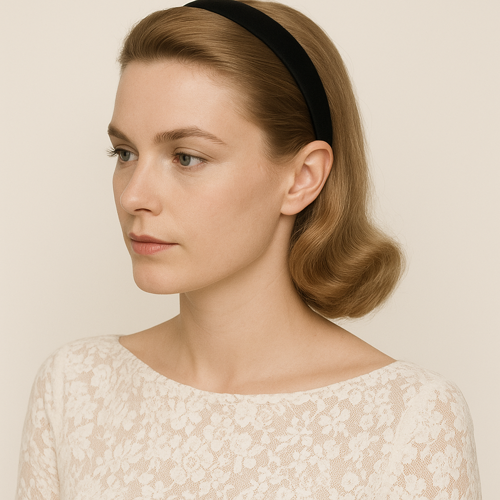 The Grace Kelly Velvet Headband - Grace Kelly Fashion - Made in France