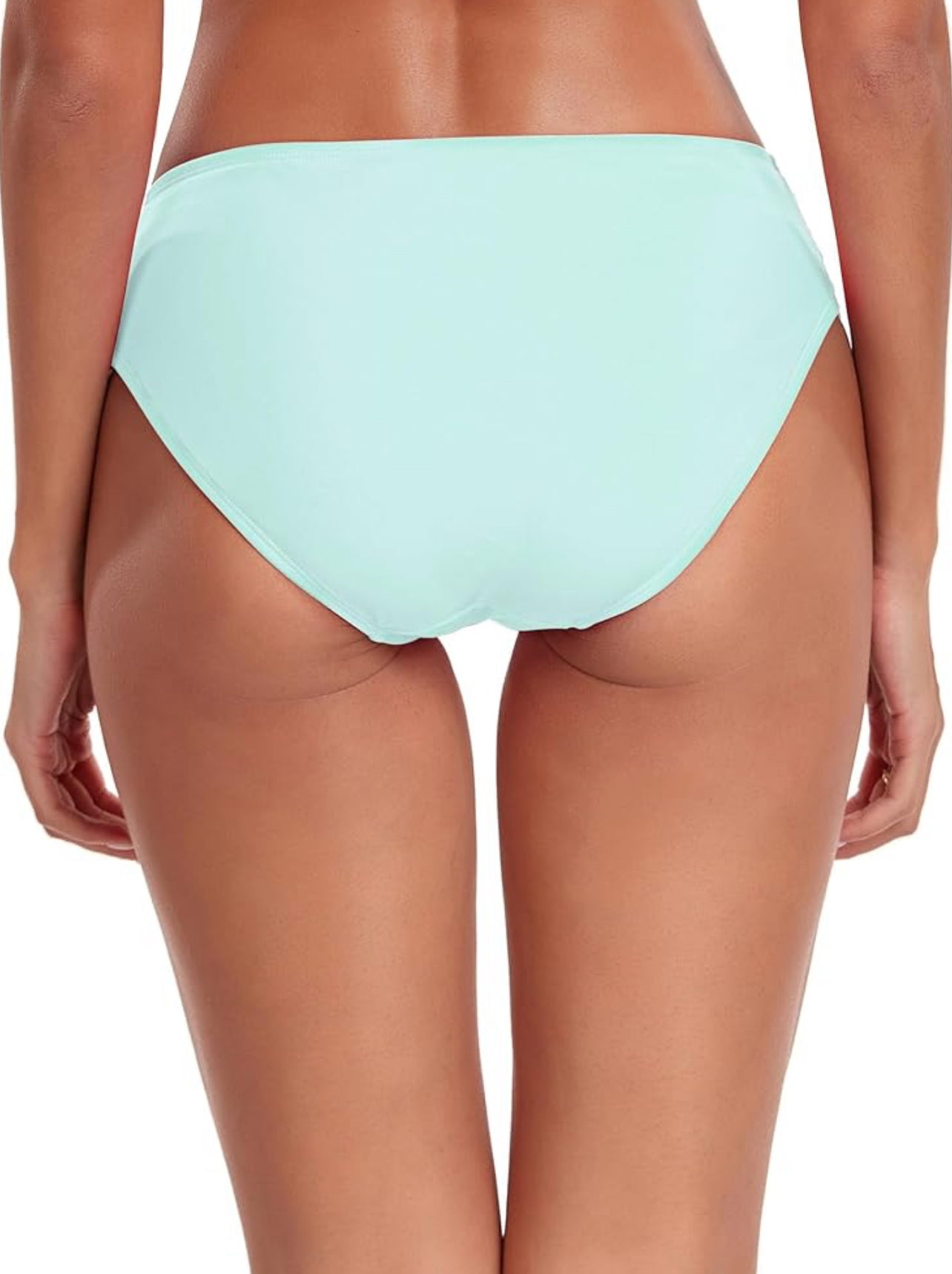 Full Coverage Aqua Bikini Bottoms