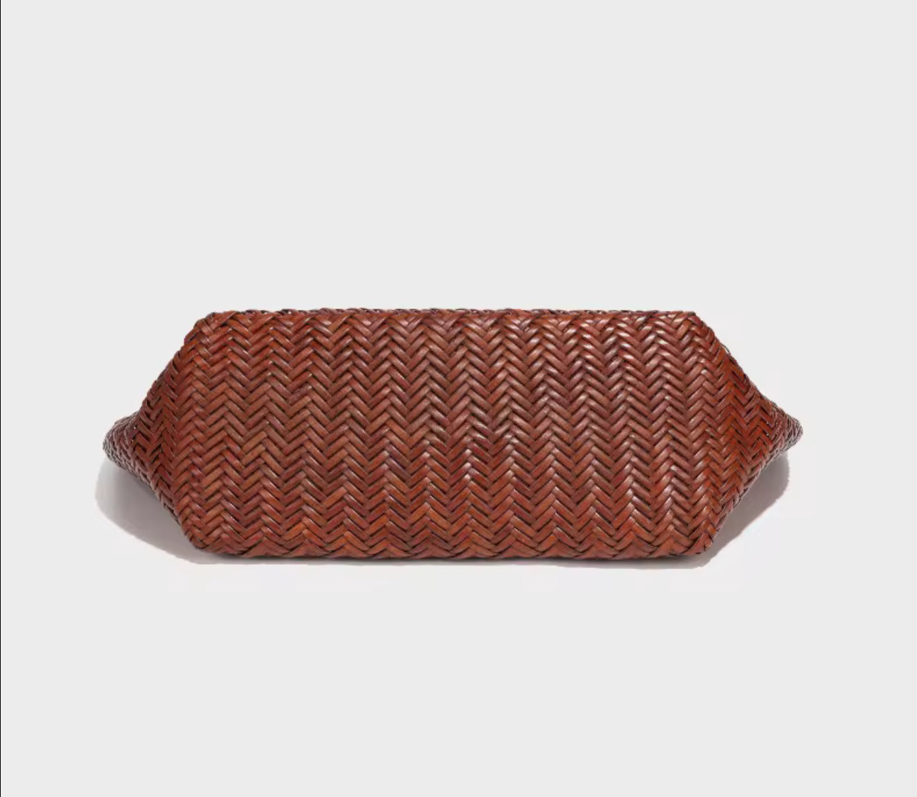 The Minimalist Market Tote - Hand-braided Cow Leather Bag