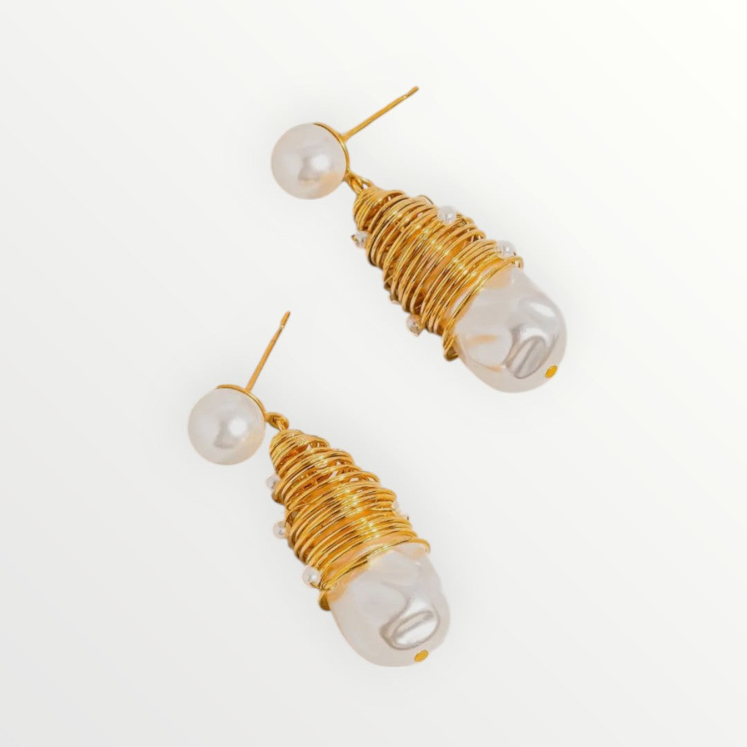 Statement Pearl Earrings - Quiet Luxury Tarnish-Proof Fashion Earrings